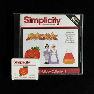 Herbst Feiertage Stickerei Designs Karte für Brother Bernina Deco Weiß Baby Lock und Einfachheit Stickmaschinen
