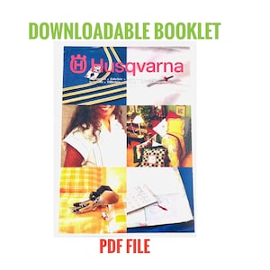 Downloadable PDF File Of Accessories and Feet Guide of Vintage Husqvarna Viking Sewing Machines