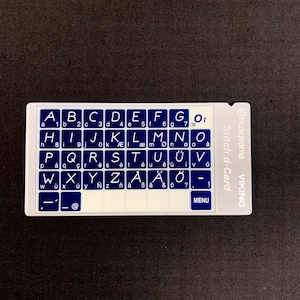 Husqvarna Viking Alphabet Stitches D-Karte #O1 für Designer 2 Quilt und Platinum Series Maschinen