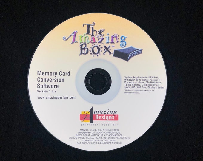 Software Cd Card Installation Software CD for Amazing Box Version 3.6.2- for USB ...