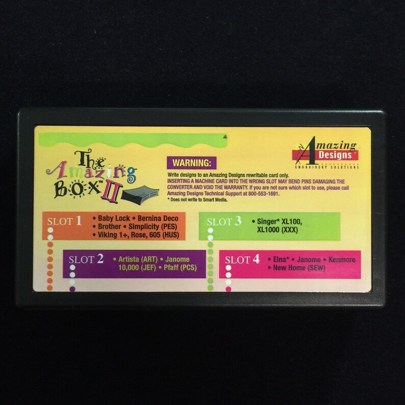 Amazing Box II Embroidery Designs Card Converter for Windows Etsy