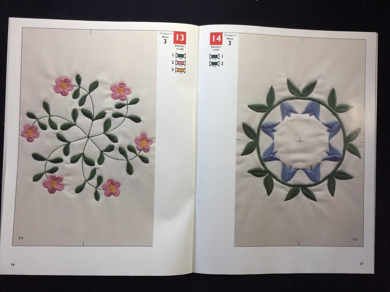 Quilt Embroidery Designs Disk 101 for Husqvarna Viking Designer 1