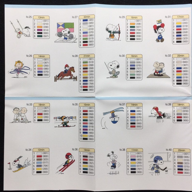 Snoopy Olympics Embroidery Designs Card 34 for Brother Etsy