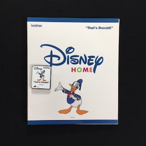 Tarjeta con diseños de bordado de Disney "That's Donald" para máquinas de bordar Brother Disney