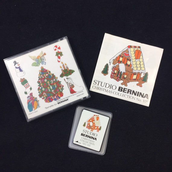 Christmas Embroidery Designs Card 105 For Brother Bernina Etsy Christmas Embroidery Designs Card 105 For Brother Bernina Etsy