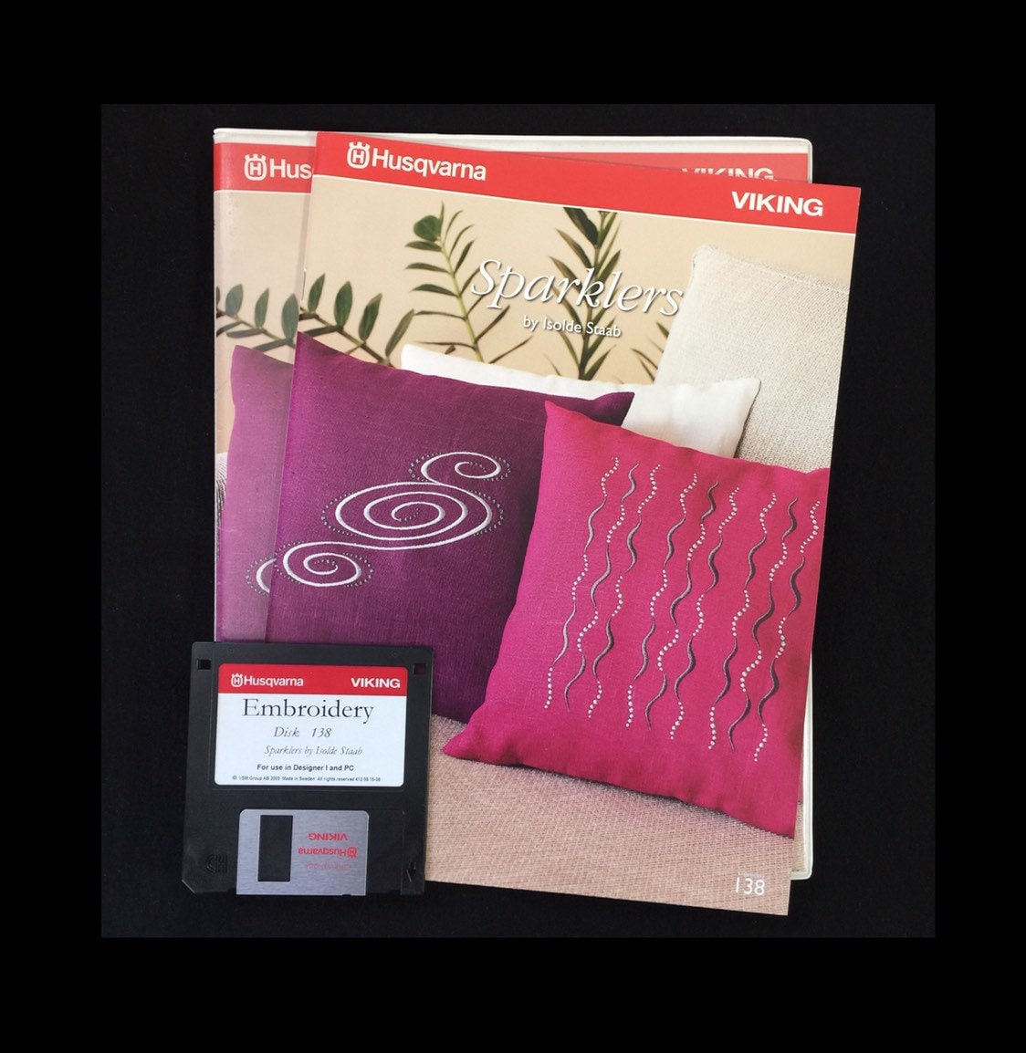 Sparklers Embroidery Designs Disk 138 for Husqvarna Viking Designer 1