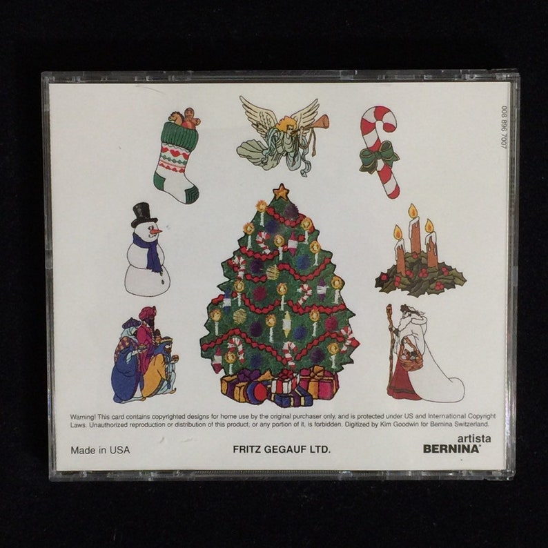 Studio Bernina Christmas Embroidery Designs Card For Bernina Etsy