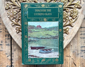 Rare Through the Looking Glass book by Lewis Carroll, Alice's Adventures, Humpty Dumpty, Tweedledum and Tweedledee, Altemus collectible book