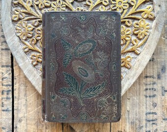 Antique Letters, Sentences, and Maxims book by Lord Chesterfield, Henry Altemus floral book cover, life and business advice, vintage decor