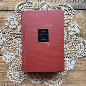 Vintage 1950 Don Quixote de la Mancha by Miguel de Cervantes, Modern Library, The Ingenious Gentleman, knight chivalry, Spanish novel