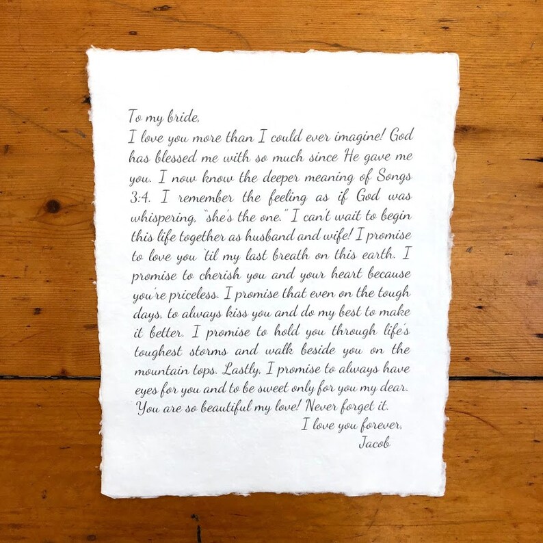 Custom Love Letter Last Words Grief Or Love Poem Print On Etsy