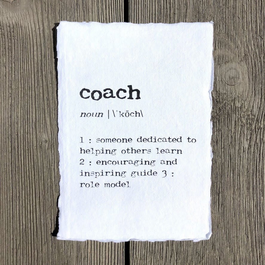 Coach Definition Print in Typewriter Font on 5x7 8x10 11x14 - Etsy Coach Definition Print in Typewriter Font on 5x7 8x10 11x14 - Etsy
