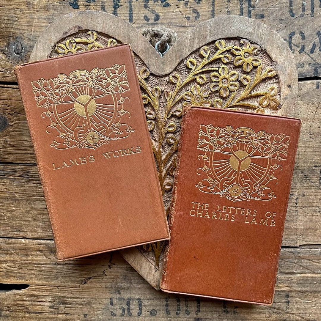 Antique Lamb's Works and Letters of Charles Lamb Books, Leather Gold ...