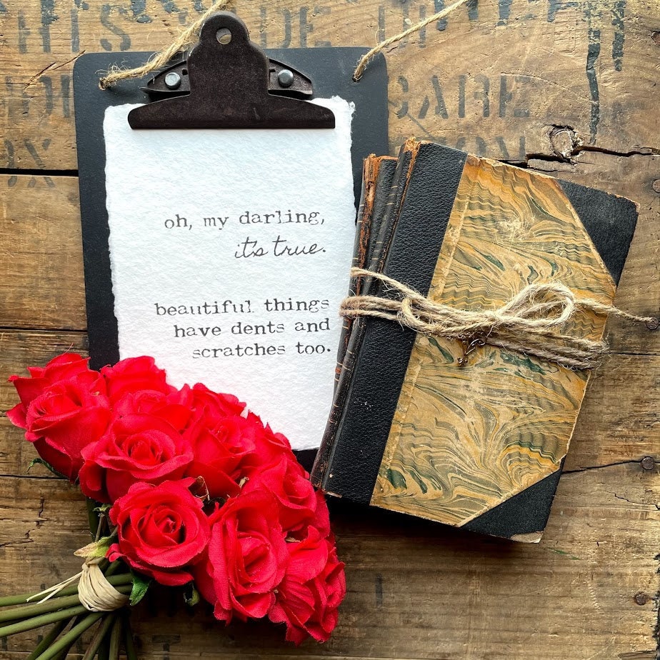 Oh My Darling It S True Beautiful Things Have Dents And Etsy Oh My Darling It S True Beautiful Things Have Dents And Etsy