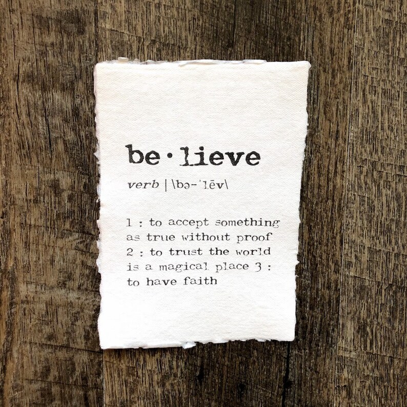 Believe Definition Print In Typewriter Font On 5x7 Or 8x10 Etsy believe-definition-print-in-typewriter-font-on-5x7-or-8x10-etsy