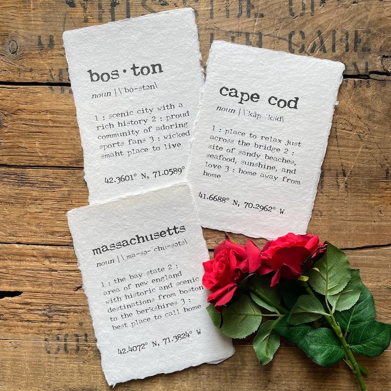 Cape Cod Writing Cape Cod Massachusetts Definition Print in Typewriter Font on 5x7, 8x10 ...