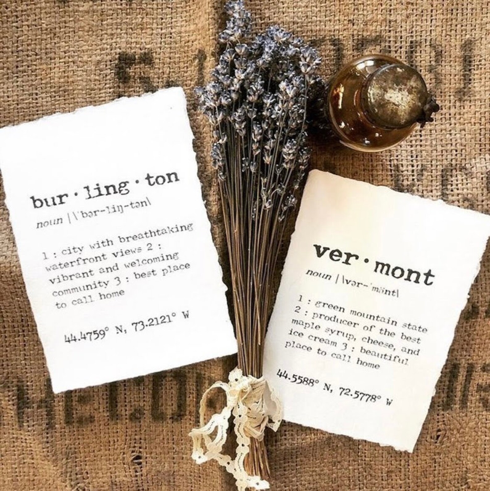 Vermont Definition Print in Typewriter Font on 5x7 8x10 Etsy