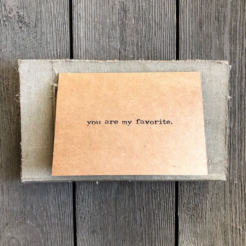 You Are My Favorite Compliment Greeting Card in Typewriter Font With ...