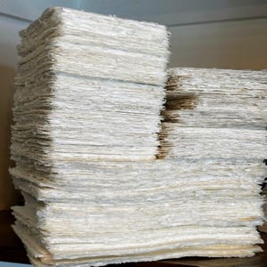 Feuilles de papier faites main BLEMISHED, 10 feuilles de blanc naturel à prix réduit 5 x 7 ou 8 x 10, peinture, typographie, papeterie, cadeau pour artiste