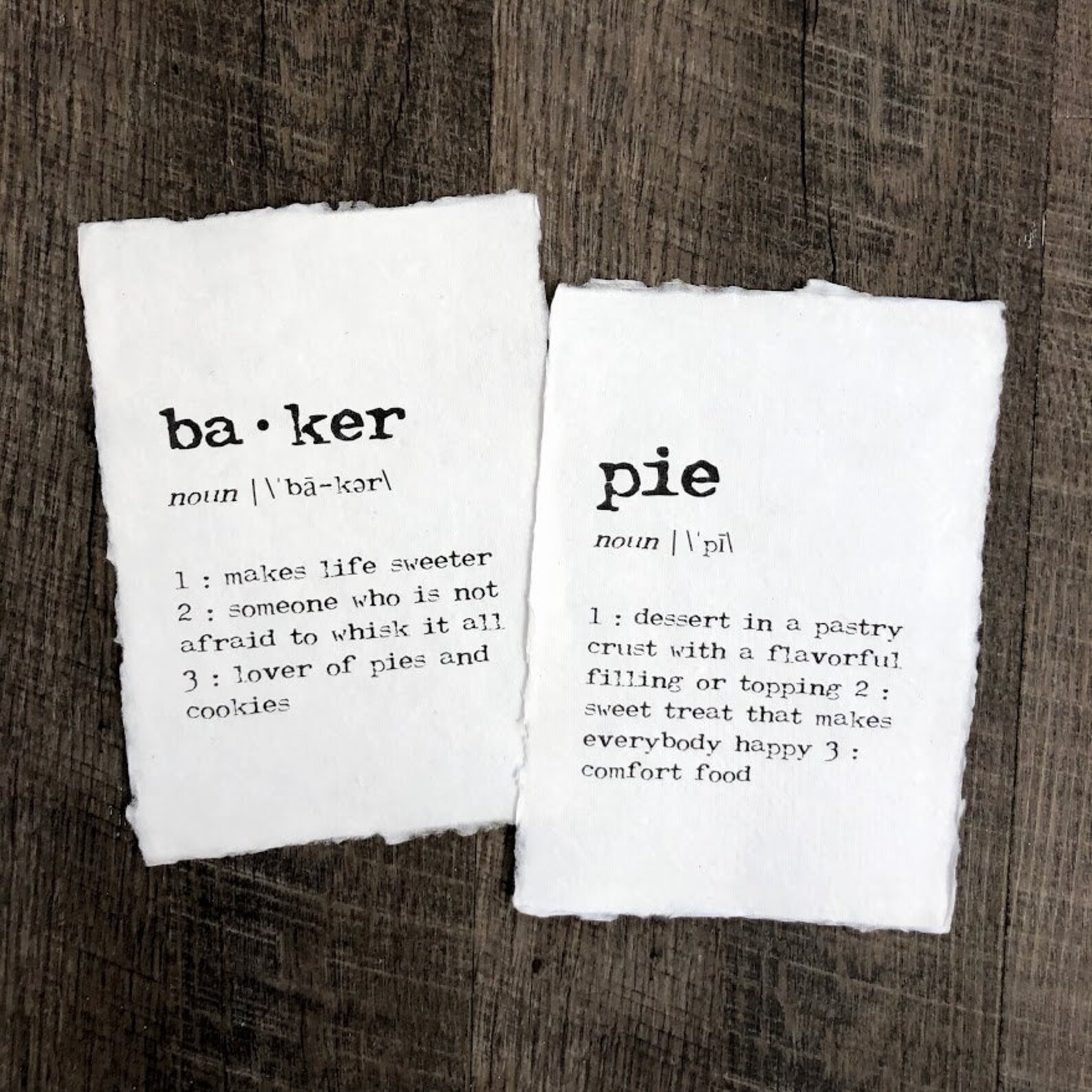 Pie Definition Print in Typewriter Font on 5x7 or 8x10 Etsy