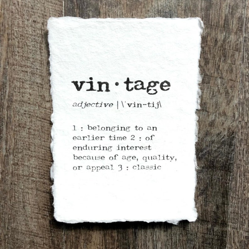 Vintage definition print in typewriter font on 5x7 or 8x10 Etsy
