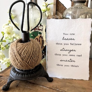 Custom Quote Print on 5x7, 8x10, or 11x14 Handmade Paper, Unique Gift ...