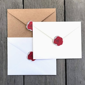 tarjeta de felicitación con definición de veterano en fuente de máquina de escribir con sobre y pegatina de rosa, tarjeta 4 x 5,5, veterano de las fuerzas armadas, tarjeta del Día de los Veteranos imagen 3