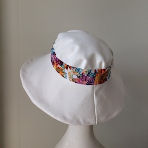 PDF Hat Pattern - Wide Brim Hat Sewing Pattern + Tutorial - Digital Instant Download -  DIY Fabric  Reversible Sun Hat Pattern