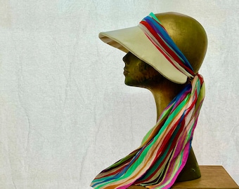 SunHat Sewing Pattern - Wide Brim Visor - Great and Easy DIY Gift - Adjustable Ponytail Hat - Fit Huge Head - Small head - Instant Download