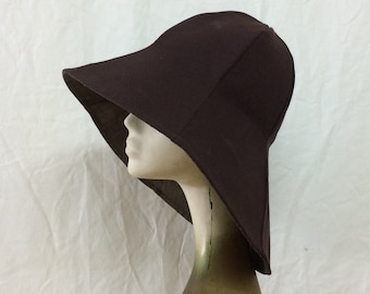 Hat Sewing Pattern- Winter/Summer Designer Neck & Face Protecting- Reversible Man and Woman Wide Brim Hat - DIY Gift for Friends and Family