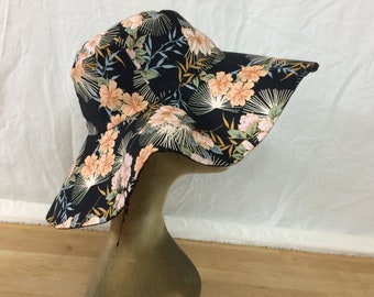 Floppy Hat Pattern - Serpentine Sun Hat Sewing Pattern- Huge Brim Reversible Hat- Garden Hat- Woman Summer Outdoor Hat- PDF Digital Download