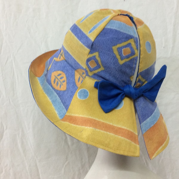 Hat Sewing Pattern -Designer Sun Hat - Woman/Girl Summer Adjustable Cap - Reversible Outdoor Hat - Foldable Floppy Hat - DIY Gift for Mom