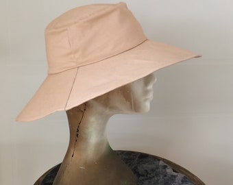 Bucket Hat Sewing Pattern - Wide Brim Sun Protection Hat - Men Summer Cap - Reversible Woman Bucket Hat -  Instant Digital Download PDF DIY