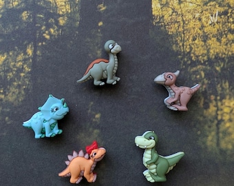Dinosaur Magnet Set, T-Rex Stegosaurus Triceratops decor