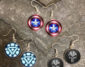 Superhero Earrings, Superhero Dangle Earrings, Superhero Charm Earrings, Superhero Stud Earrings, Comic Book earrings, Comic earrings