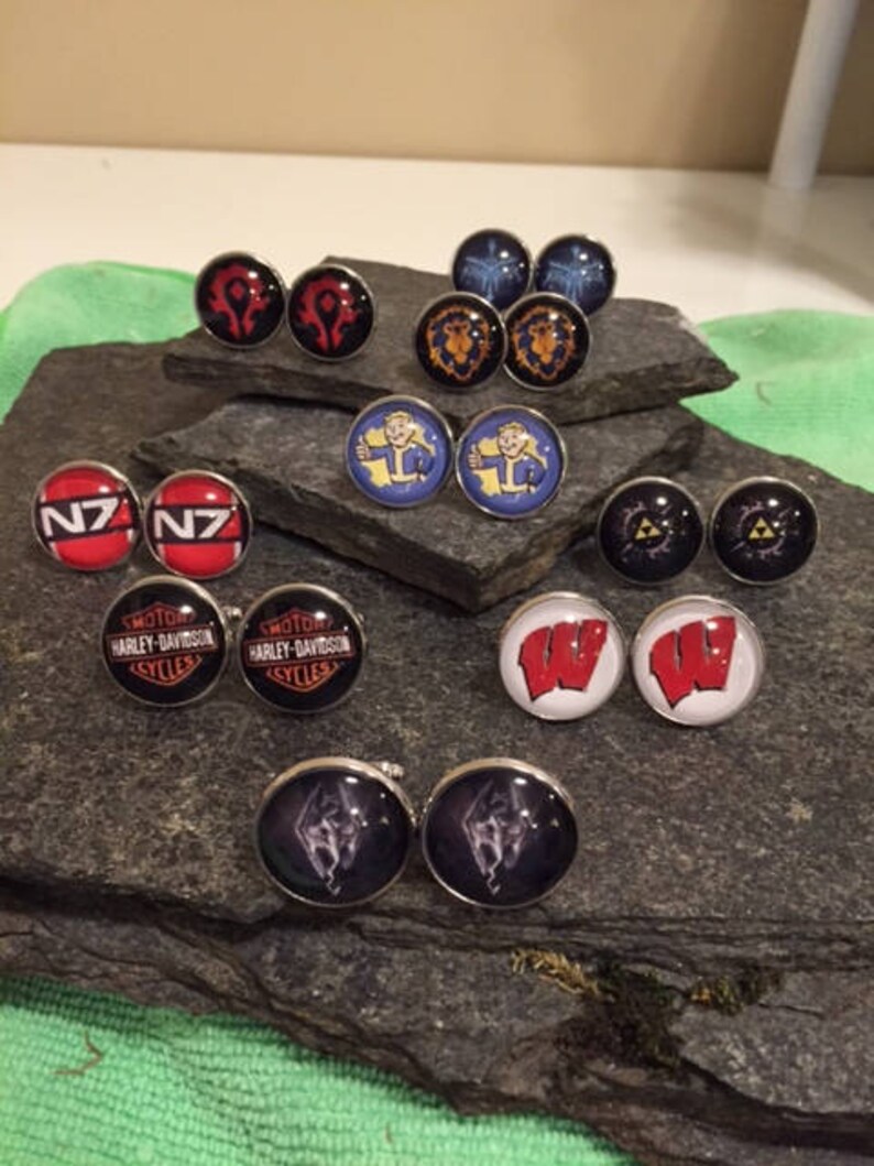 Gamer Cufflinks Video Game Cufflinks Gamer Tie Clips Gamer Etsy
