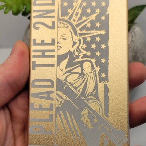 Minimalist wallet | Minimalist Metal Wallet | 2nd Amendment Wallet | Gift For Him | Gift For Her