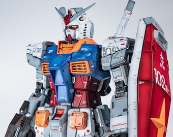 Painted Bandai Perfect Grade Unleashed 1 60 Rx 78 2 Etsy