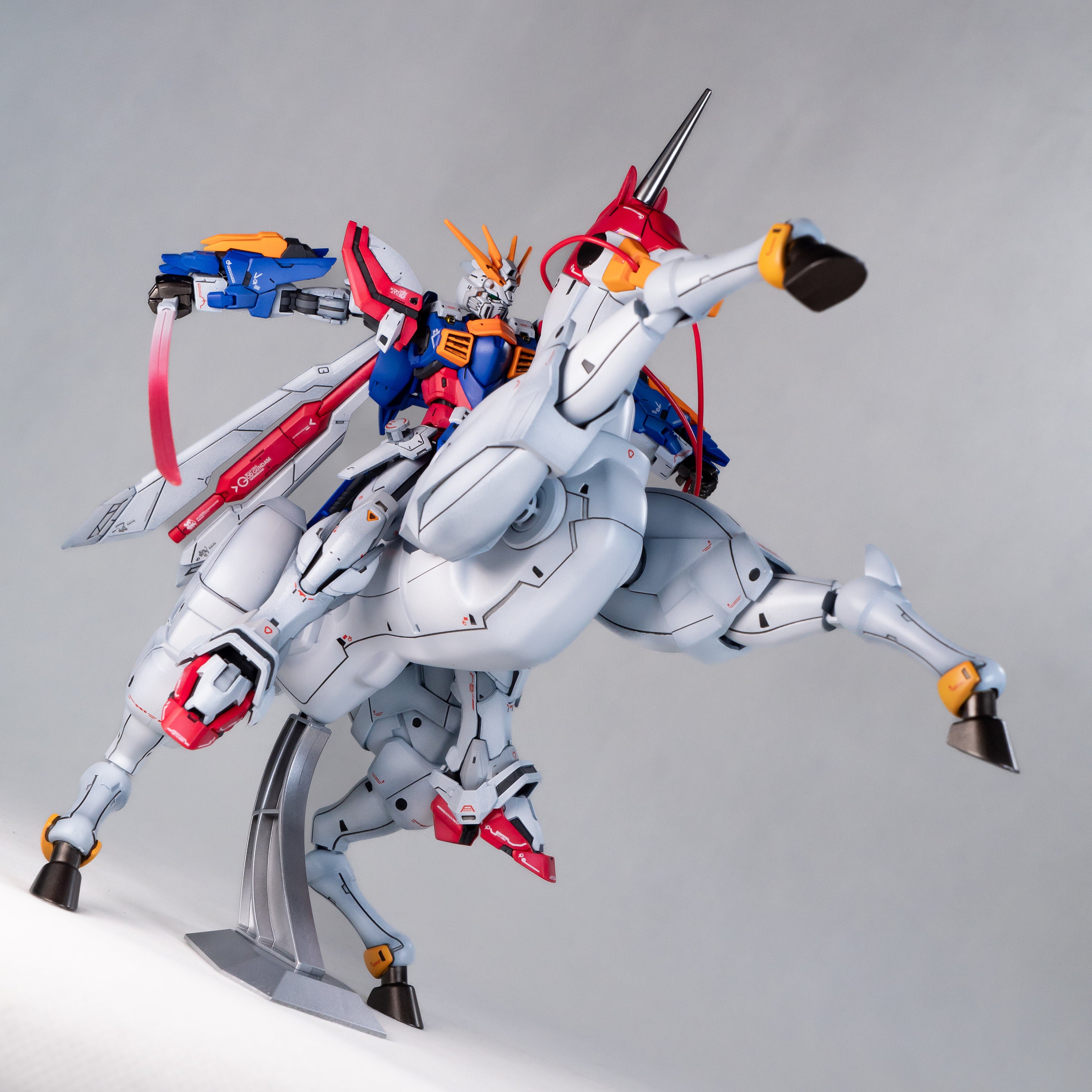 Painted Bandai RG Expansion Set for God Gundam (not