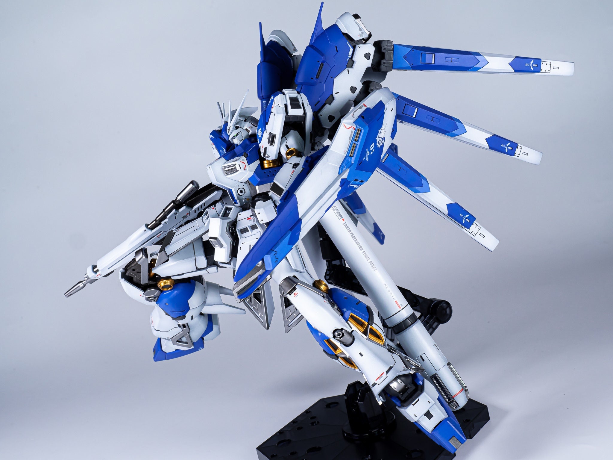 Painted Bandai RG 1/144 hi Nu Gundam Etsy Hong Kong