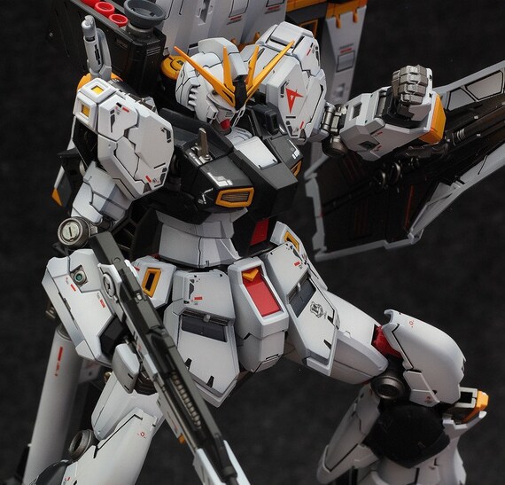 Painted Bandai Rg 1 144 Nu Gundam Etsy Painted Bandai Rg 1 144 Nu Gundam Etsy