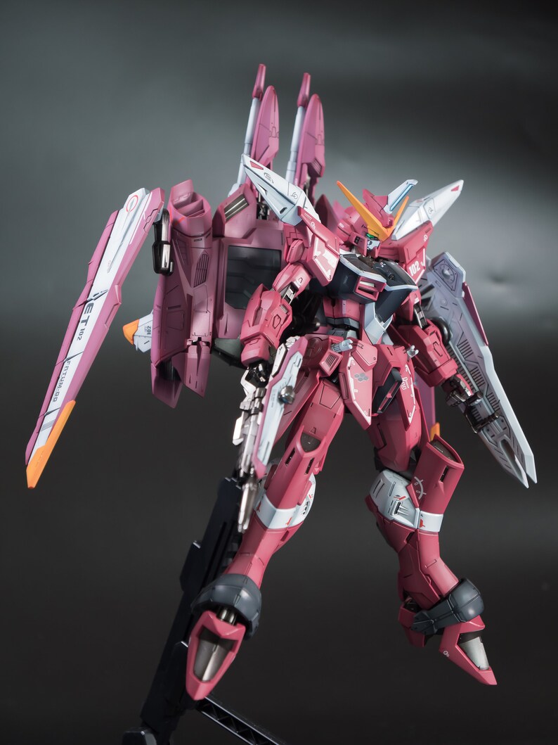 Painted Bandai MG 1/100 Justice Gundam Etsy