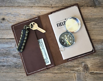 Field Notes Cover, Oil Tanned leather, Surveyors Notes, Journal