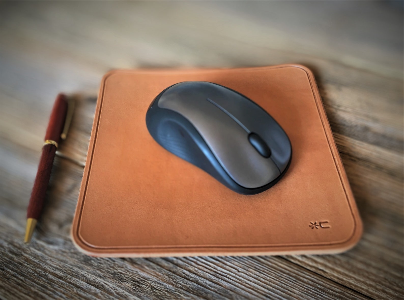 Leather Mouse Pad Etsy