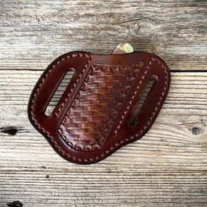 Trapper Knife Sheath/Slanted Pancake/Belt