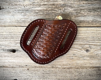 Trapper Knife Sheath/Slanted Pancake/Belt