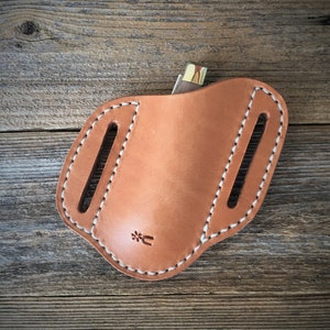 Trapper Knife Sheath/Slanted Pancake/Belt/Rancher style