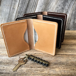 Cartera, Cartera de cuero, Cartera minimalista, Cartera para hombre, Regalo para el padrino de boda