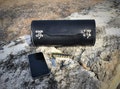 American Made Leather Motorcycle Tool Bag: Classic Barrel Design