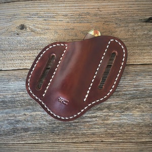 Trapper Knife Sheath/Slanted Pancake/Belt